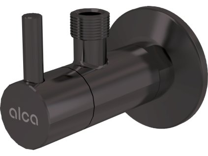 ALCA Ventil rohový s filtrem 1/2" × 3/8", kulatý, GUN METAL-kartáčovaný mat ARV001-GM-B