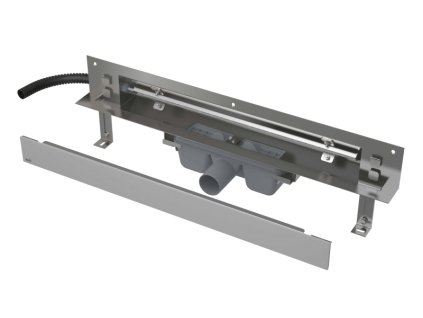 ALCA Odtokový systé m pro zabudování do stěny, kryt nerez-mat, osvětlení bílá APZ5-SHADE+AEZ120-950