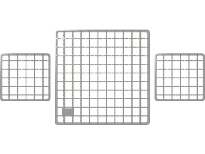 ALCA Krycí rošt pro krabicovou průběžnou vpust APR6, nerez AISI 304 APR-R21-130-135-2