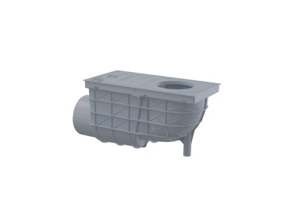 ALCA Univerzální lapač střešních splavenin 300×155/110 mm boční, šedá AGV3S