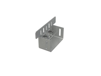ALCA Koncovka drenážního žlabu 100 mm, pozinkovaná ocel ADZ-P004