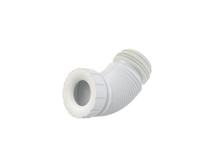 ALCA Flexi napojení k volně stojícímu WC, 70–110 mm × 90–110 mm, délka 260–650 mm, PP, bílé A97L