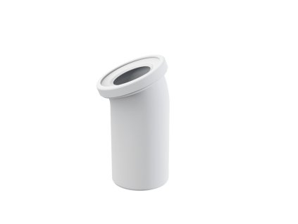 ALCA Dopojení k volně stojícímu WC, koleno 22°, DN 110, délka 165 mm, PP, bílé A90-22