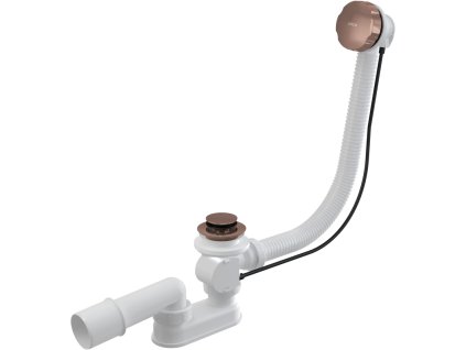 ALCA Sifon vanový automat, délka 57 cm, kov, RED GOLD-kartáčovaný mat A55K-RG-B