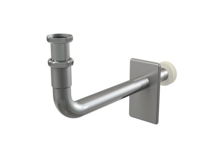 ALCA Kovové koleno pro podomítkový sifon DN 32 s převlečnou maticí G 5/4" A438