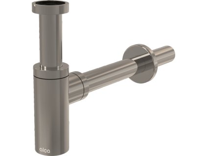 ALCA Sifon umyvadlový DN 32 DESIGN, kulatý, kov, NICKEL-lesk A400-N-P