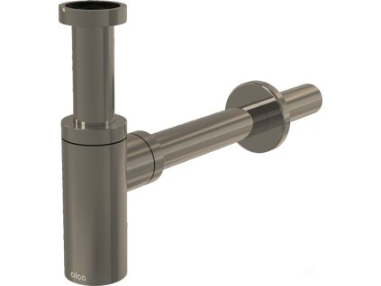 ALCA Sifon umyvadlový DN 32 DESIGN, kulatý, kov, NICKEL-kartáčovaný mat A400-N-B