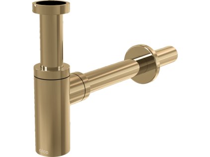 ALCA Sifon umyvadlový DN 32 DESIGN, kulatý, kov, GOLD-lesk A400-G-P