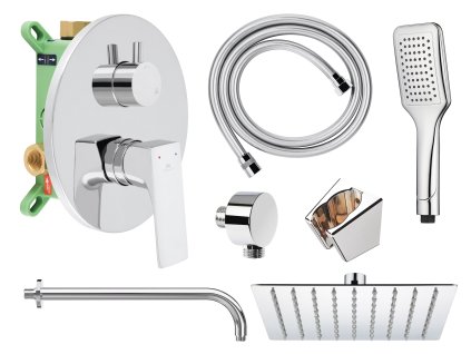 Rubineta Podomítkový sprchový set MODENA-2F chrom OLBAMOD625049