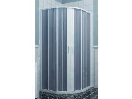 FORTE Sprchová zástěna FLEX - LUNA NEW Rozměr A - 100, Rozměr B - 100, Rozměr C - 185, Typ otevírání -   Zavírání do středu OLBBXF146001