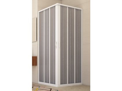 FORTE Sprchová zástěna FLEX - GIOVE NEW Rozměr A - 80, Rozměr B - 100, Rozměr C - 185, Typ otevírání -   Zavírání do středu OLBBXF103001