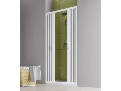 FORTE Sprchová zástěna FLEX - MARTE NEW Rozměr A - 140 - 160, Rozměr C - 185, Typ otevírání -   Zavírání do středu OLBBXF133001