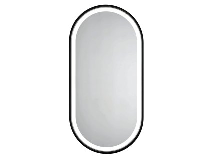 HOPA Zrcadlo s LED osvětlením ERFURT BLACK Rozměr A - 50, Rozměr C - 100 OLNZERF5010B