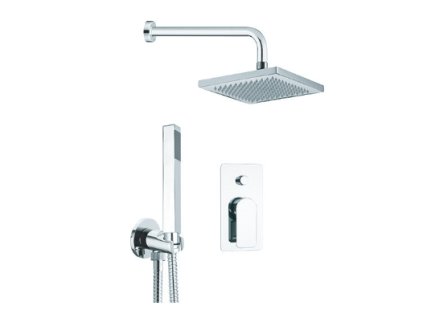 HOPA Sprchový podomítkový set ARNO, 08 - nikl broušený BAREI09S08O08