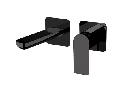 HOPA Podomítková umyvadlová baterie  ARNO 15PL14 - černá matná BAREI15PL14