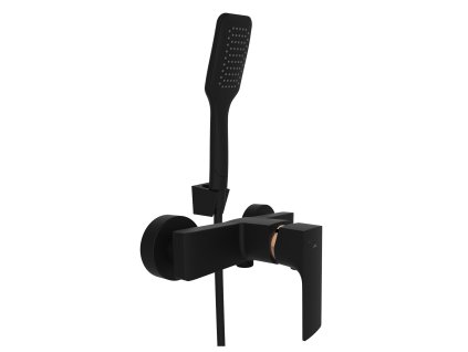 Rubineta Sprchová baterie MODENA-12/K černá-růžově zlatá OLBAMOD12KBG