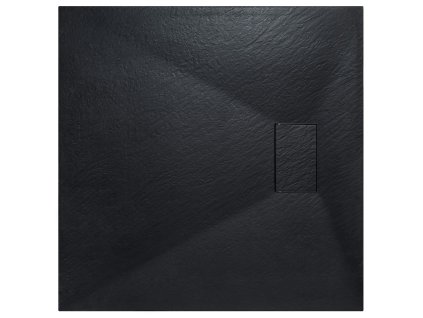 BESCO Čtvercová sprchová vanička VEXO - černá Barva - Černá , Nožičky k vaně - Bez nožiček, Rozměr A - 90, Rozměr B - 90 VANKVEX90CTVERB