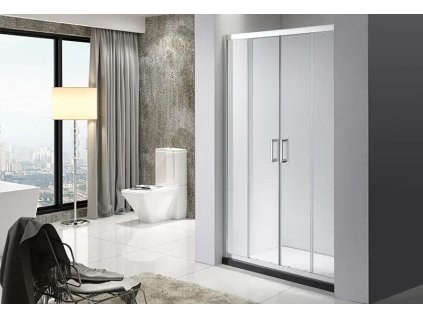 Hopa Sprchové dveře VILAR Barva rámu - Hliník leštěný, Rozměr A - 130, Rozměr C - 190, Směr zavírání - Univerzální Levé / Pravé, Výplň - Čiré bezpečnostní sklo - 6 mm OLBENW102913CC