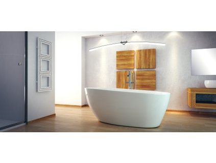 BESCO Volně stojící vana GOYA bílá Rozměr vany - 160 × 70 cm VANSAL16W