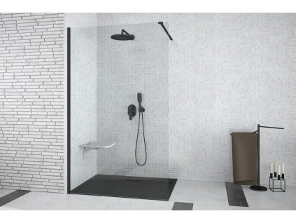 walk in sprchovy kout aveo black