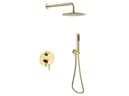 BESCO Podomítkový sprchový set SLIM DECCO/ILLUSION II/VEO Zlatá BABPDIIIZL