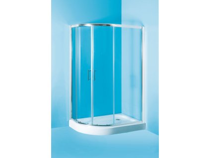 Hopa Sprchový asymetrický kout s vaničkou IBIZA II Barva rámu - Chrom/Leštěný hliník (ALU), Rozměr A - 120, Rozměr B - 80, Směr zavírání -  Levé (SX), Výplň - Čiré bezpečnostní sklo - 5 mm OLBIBI212L