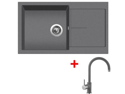 Sinks INFINITY 860 Titanium + Vitalia GR G14772