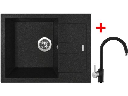 Sinks AMANDA 650 Granblack + Vitalia GR G11530