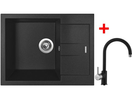 Sinks AMANDA 650 Metalblack + Vitalia GR G11574