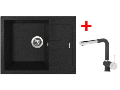Sinks AMANDA 650 Granblack + Mix 3 P GR G11630