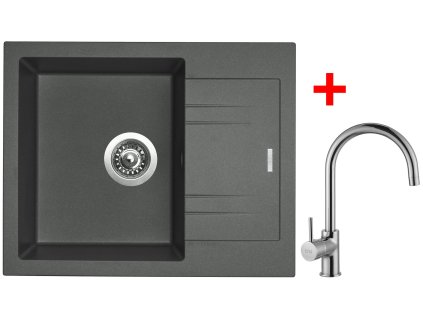 Sinks LINEA 600 Titanium + Vitalia G1472