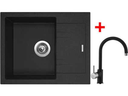 Sinks LINEA 600 Granblack + Vitalia GR G1630