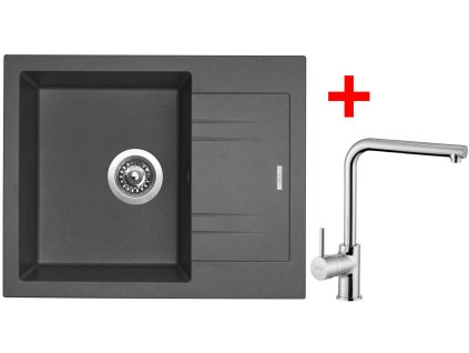 Sinks LINEA 600 Titanium + Elka G1872