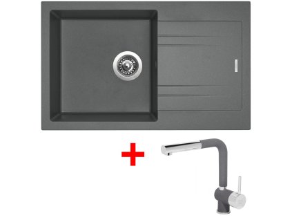 Sinks LINEA 780 Titanium + Mix 3 P GR G4872