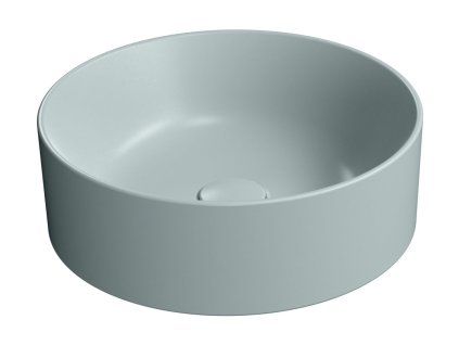 GSI KUBE X keramické umyvadlo na desku, průměr 40cm, ghiaccio mat 942615