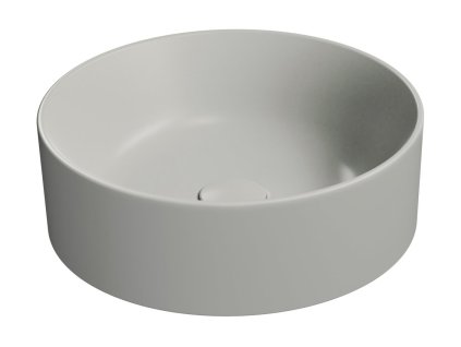 GSI KUBE X keramické umyvadlo na desku, průměr 40cm, cenere mat 942617
