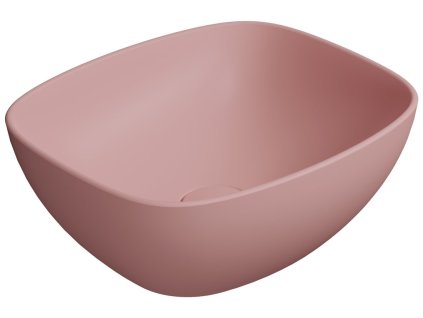 GSI NUBES keramické umyvadlo na desku 40x35cm, blush mat 978524