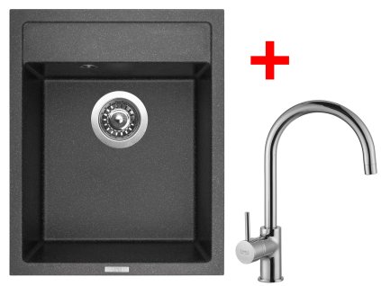 Sinks CLASSIC 400 Granblack + Vitalia G8230