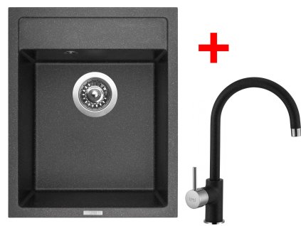 Sinks CLASSIC 400 Granblack + Vitalia GR G8330