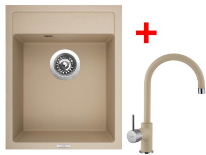 Sinks CLASSIC 400 Sahara + Vitalia GR G8350