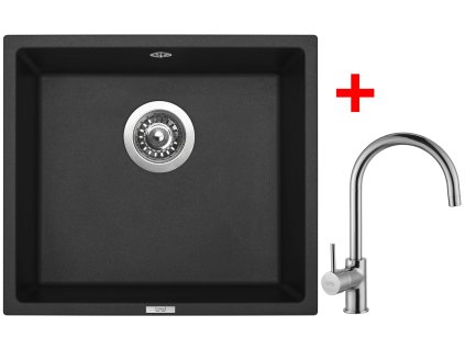 Sinks FRAME 457 Pureblack + Vitalia G7826