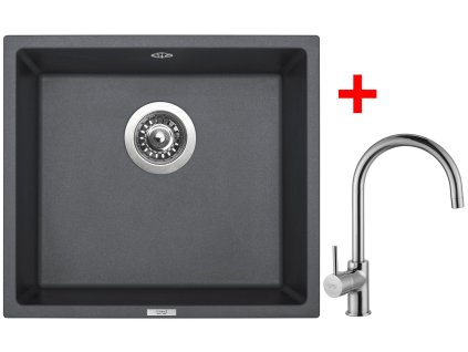 Sinks FRAME 457 Titanium + Vitalia G7872