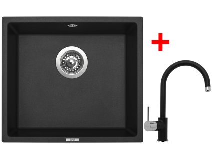 Sinks FRAME 457 Pureblack + Vitalia GR G7926