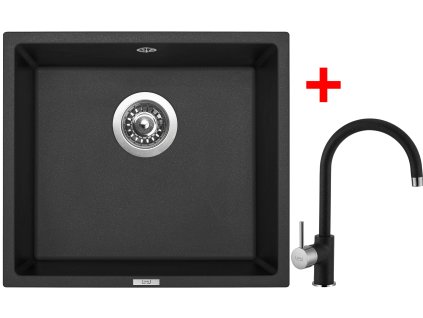 Sinks FRAME 457 Granblack + Vitalia GR G7930