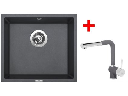 Sinks FRAME 457 Titanium + Mix 3 P GR G8072