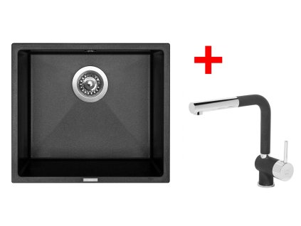 Sinks FRAME 457 Metalblack + Mix 3 P GR G8074