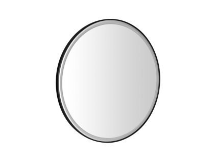 Sapho KADRIS kulaté zrcadlo s LED osvětlením ø 60cm, černá mat KD060