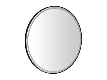 Sapho KADRIS kulaté zrcadlo s LED osvětlením ø 80cm, černá mat KD080