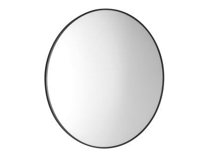 Sapho AROWANA kulaté zrcadlo v rámu ø 90cm, černá mat AWB090