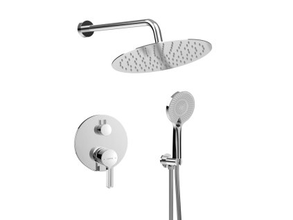 Sapho ICONIC podomítkový sprchový set s pákovou baterií, 2 výstupy, vyústění, chrom AF042-01